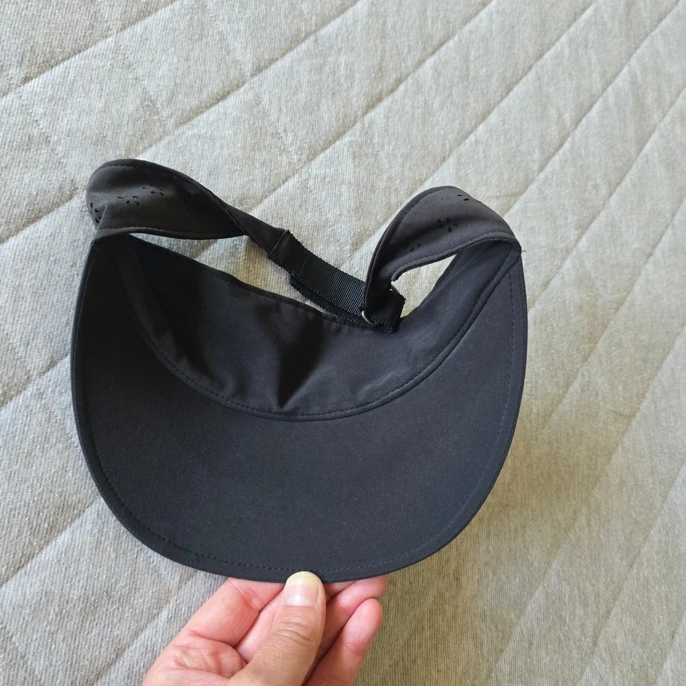 Lululemon Shady Lady Run Visor Black Lightweight Swift fabric
